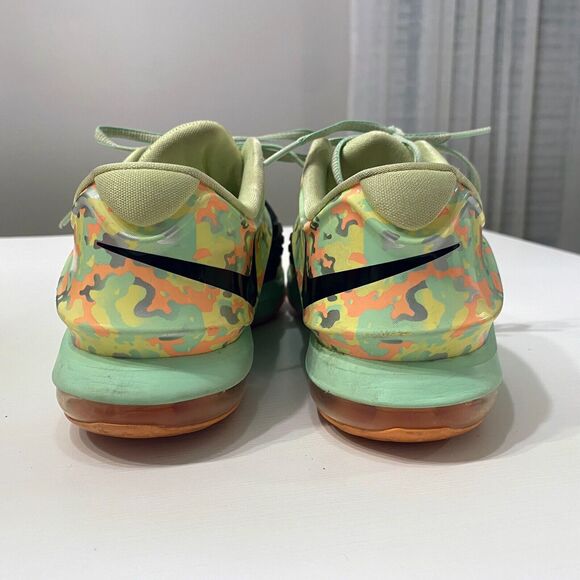 Nike KD 7 Easter Green Youth Lace Up Low Top Camouflage Sneakers US Size 5.5Y - Picture 8 of 10